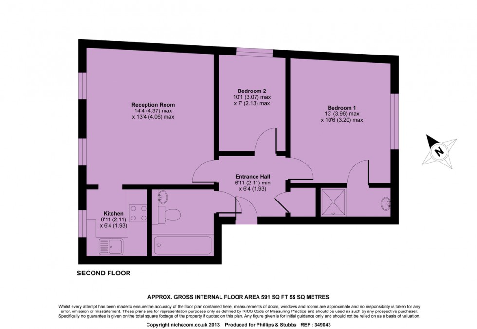 Floorplan for Cinque Ports Street, Rye