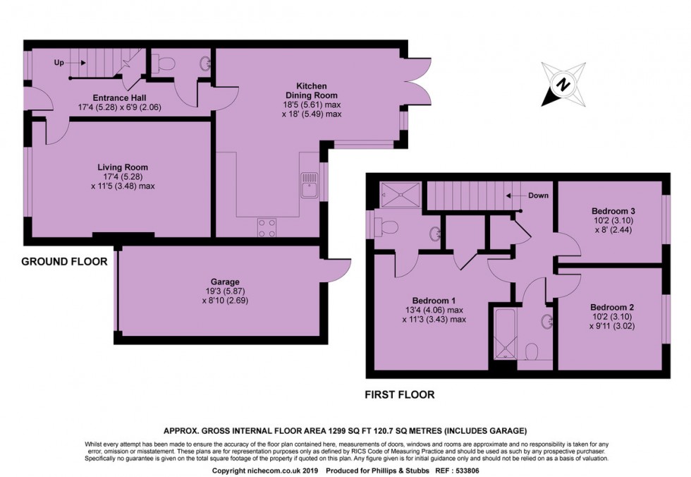 Floorplan for Whitesand Drive, Camber, Rye TN31 7SJ