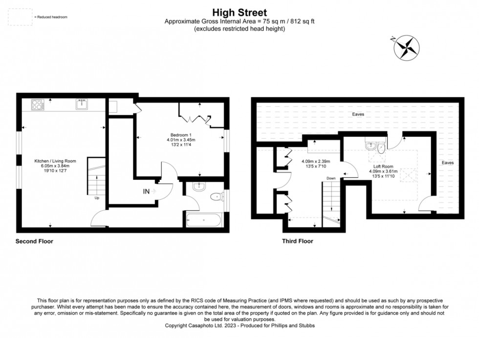 Floorplan for 91b High Street, Rye TN31 7JN