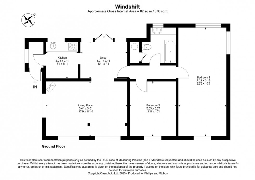 Floorplan for Dungeness Road, Dungeness, Kent TN29 9ND