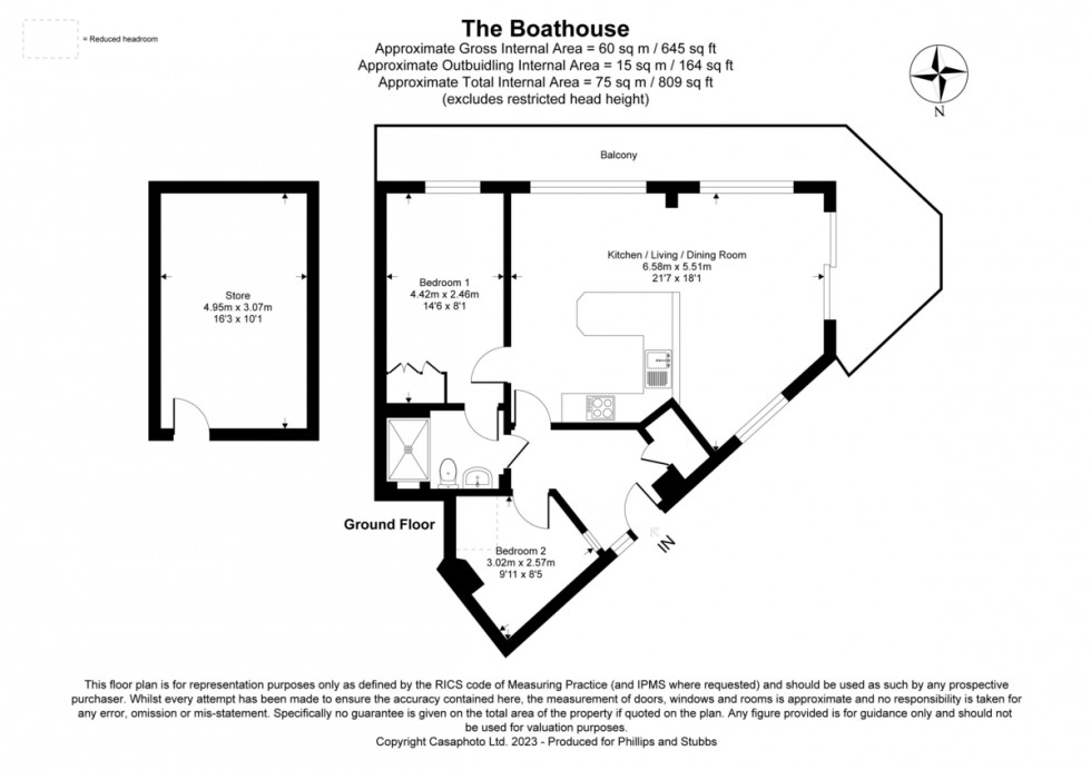 Floorplan for Rock Channel Quay, Rye, East Sussex TN31 7DQ