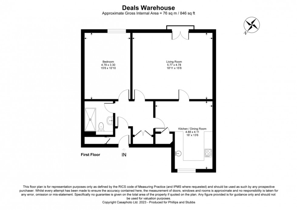 Floorplan for Strand Quay, Rye, East Sussex TN31 7AY