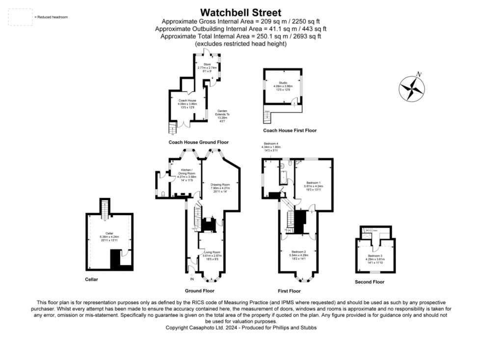 Floorplan for Watchbell Street, Rye, East Sussex TN31 7HA