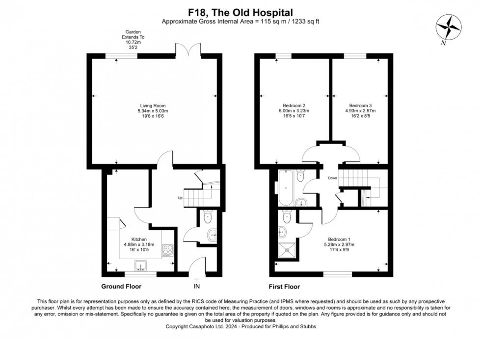 Floorplan for Hilltop Drive, Rye TN31 7HT