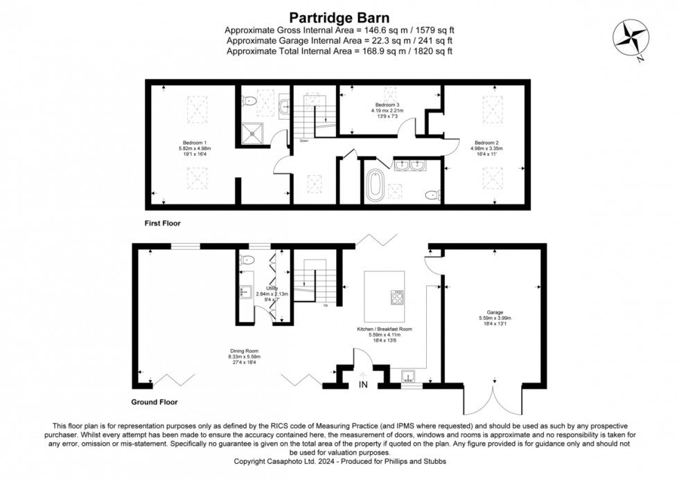 Floorplan for Starvecrow Lane, Peasmarsh, Rye, East Sussex TN31 6XN